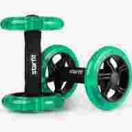 Ролики для пресса раздельные STARFIT RL-107, черный/ярко-зеленый - Ролики для пресса раздельные STARFIT RL-107, черный/ярко-зеленый