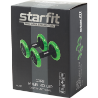 Ролики для пресса раздельные STARFIT RL-107, черный/ярко-зеленый - Ролики для пресса раздельные STARFIT RL-107, черный/ярко-зеленый