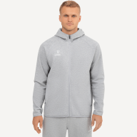 Худи на молнии JÖGEL ESSENTIAL Athlete Hooded FZ Jacket, серый - Худи на молнии JÖGEL ESSENTIAL Athlete Hooded FZ Jacket, серый