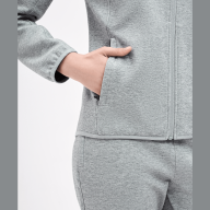 Худи на молнии женское JÖGEL ESSENTIAL Athlete Hooded FZ Jacket W, серый - Худи на молнии женское JÖGEL ESSENTIAL Athlete Hooded FZ Jacket W, серый